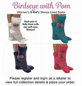 Birdseye Sherpa sock by Snoozies
